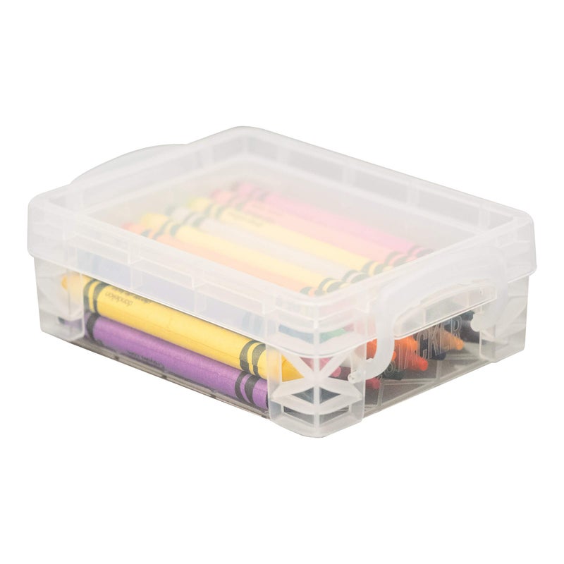 Super Stacker Advantus Super Stacker Crayon Box, Plastic, 4.75 x 3.5 x 1.6, Clear - Image 4